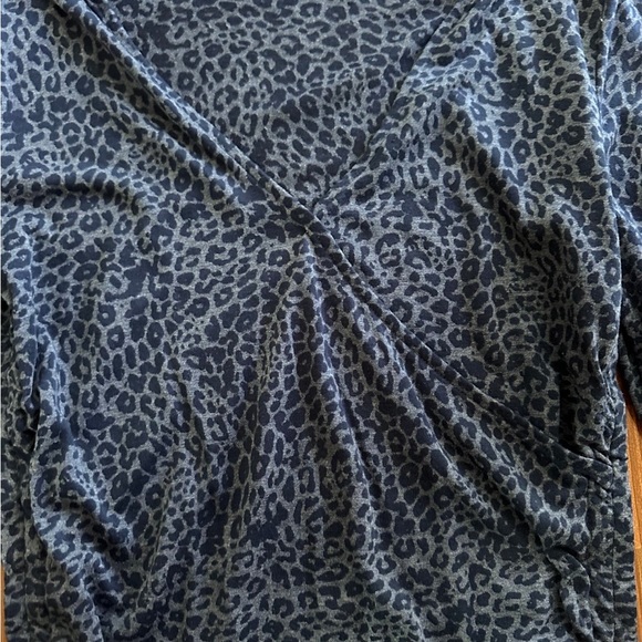 INC INTERNATIONAL CONCEPTS Animal Print Surplice Top Size Medium - Picture 2 of 5